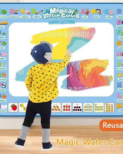 15.76"×12.6"Colorful Water Doodle Mat for Kids - Montessori Educational Toy Drawing Mat for Boys And Girls Age 3-8 Toddler Gift