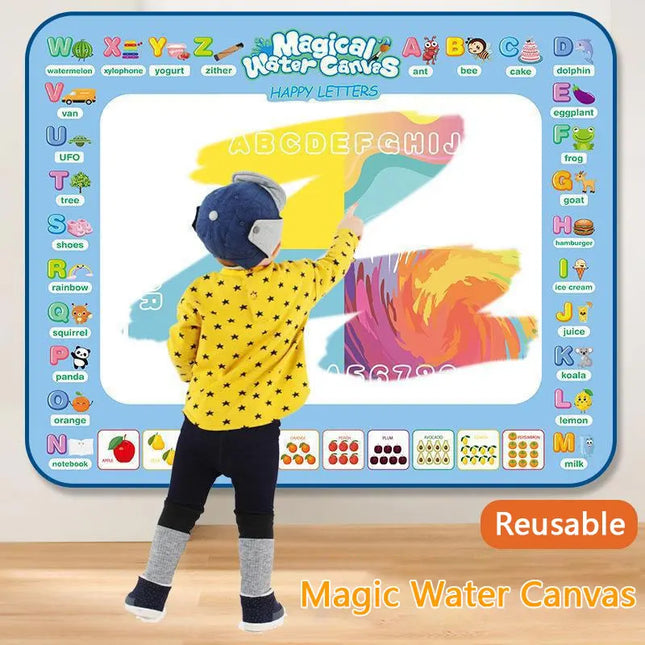 15.76"×12.6"Colorful Water Doodle Mat for Kids - Montessori Educational Toy Drawing Mat for Boys And Girls Age 3-8 Toddler Gift