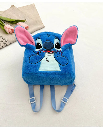 Stitch Backpack  Japanese Blue Funny Cartoon Large-Capacity Student Backpack Kindergarten Bag Kawaii Backpack