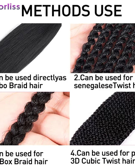 Purple Ombre Easy Hair Braids Synthetic Crochet Braiding Hair Pre Stretch Yaki Colored Jumbo Braids Hair Extensions For Women