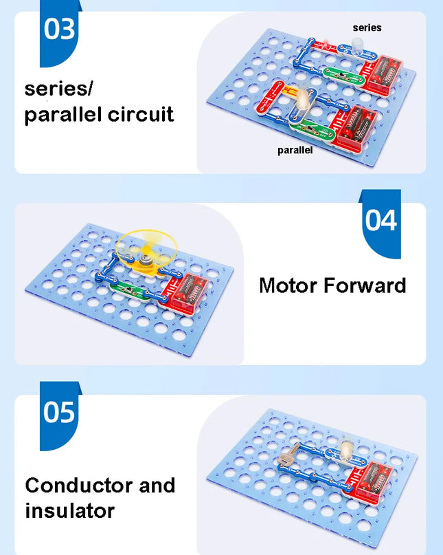 Circuit Electronic Exploration Toys for Kids tecnología Physic Education Learning Children Stem Toys Gifts Science Kits For Kids