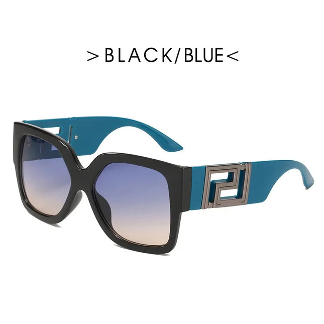 Sunglasses Men Women Vintage Oversize Trendy Square Gradient Shades Sun Glasses 2023 Luxury Brand Design Fashion UV400 Eyewear