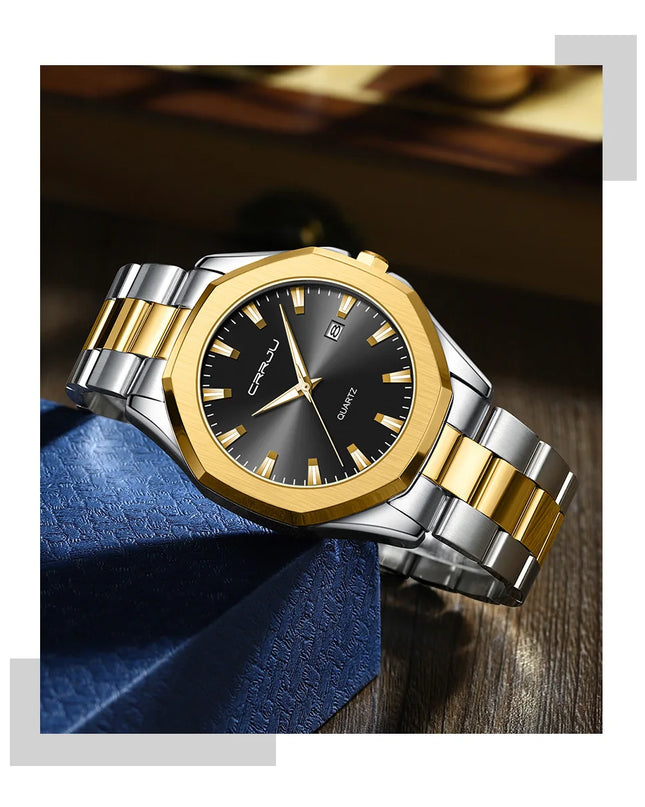 Watches for Men Classic with Date Business Dress Luxury Waterproof Luminous Mens Wrist Watch Analog Stainless Steel Men Watch