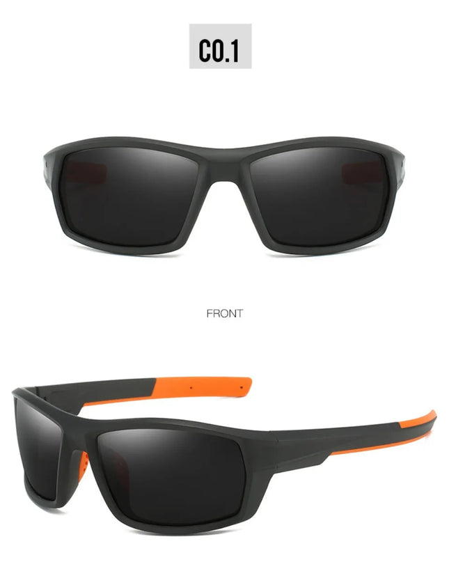 New Sunglasses for Men Sport Polarized Square Frame Camouflage Sun Glasses Driving Fishing Cycling Skiing Sun Eyewear UV400