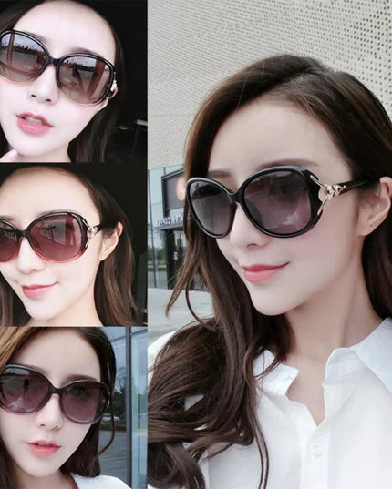 Sunglasses Women UV Blocking Textured Sunglasses Gradient Black Outdoor Sunglasses Oculos Sol Feminino