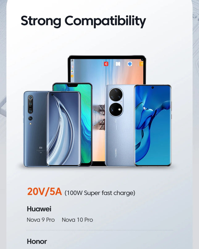 Toocki USB Type C Cable Fast Charging USB C Charger Cord For iPhone 15 14 13 12 11 Huawei P40 P30 Realme Oppo Oneplus Samsung