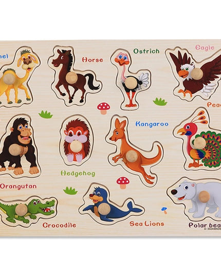 Montessori Wooden Games Baby Toys Puzzle Geometry Educational Games Kids Development Early Learning Toys For Children 1 Year 2