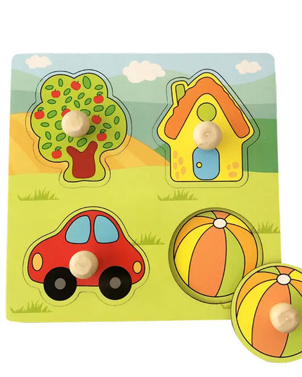 Montessori Wooden Games Baby Toys Puzzle Geometry Educational Games Kids Development Early Learning Toys For Children 1 Year 2