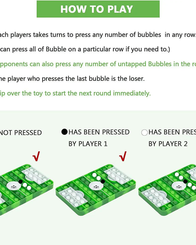 Big Pop Bubble Sensory Fidget Toy for Boys Kids Soccer Field Pop Stress Relief Fidget Popper Toy for Kids Autism ADHD Anxiety