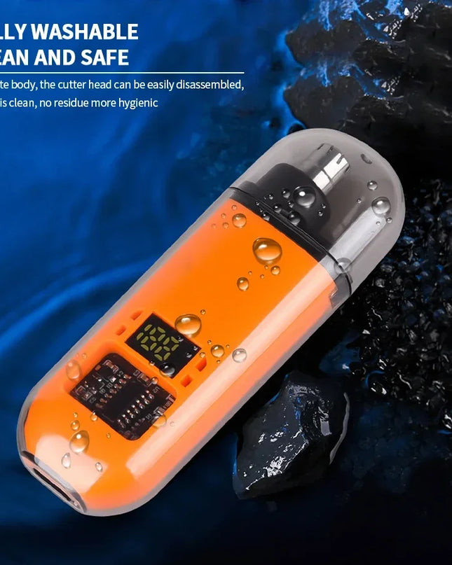 2 In 1 Electric Portable Ear And Nose Hair Trimmer Clipper 2024 Professional Painless Portable Eyebrow For Men