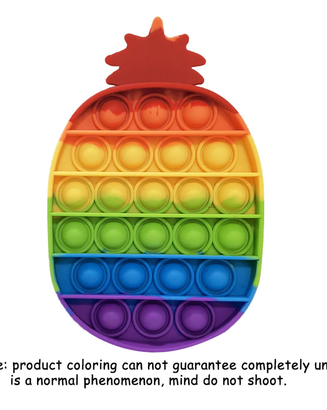 Push Pop Bubble Fidget Sensory Toy Stress Relief Toys Pack for Kids Adults Rainbow Anti-Anxiety Tools Office Stress Relief Toys