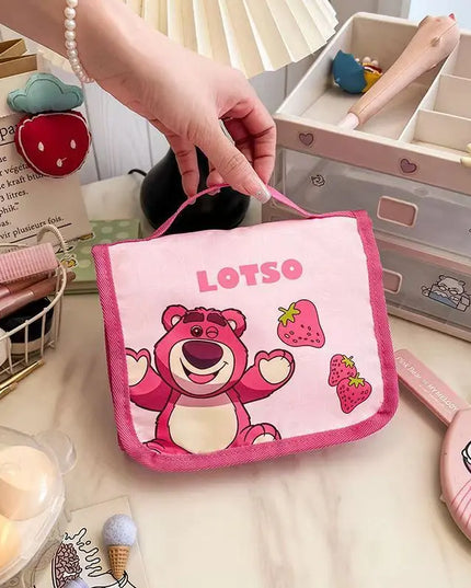 Cute Portable Travel Wash Up Storage Bag Girls Gifts Hello Kitty Kuromi Stitch KT Cat Cartoon Cosmetic Bag For Girl Kawaii Gifts