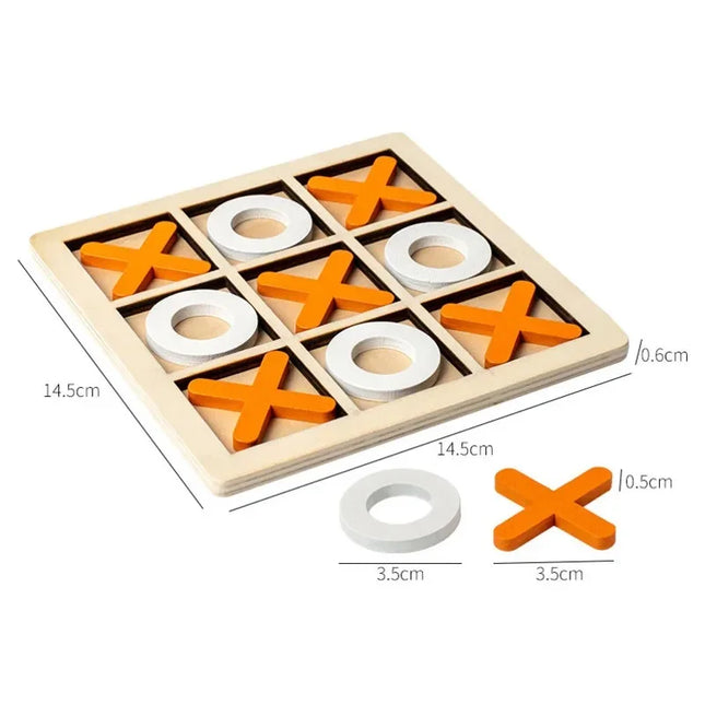 Montessori Wooden Board Table Games Chess Educational Interaction Puzzle Training Brain Thinking Intelligence Game For  Children