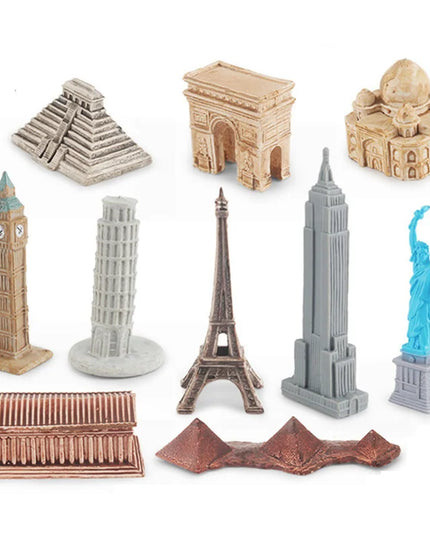 Montessori Math Toy Simulation Building Model Human Body Instrument Vegetable Pyramid Architecture Educational Toy for Children