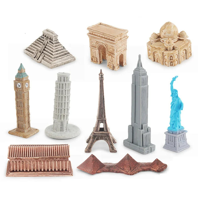 Montessori Math Toy Simulation Building Model Human Body Instrument Vegetable Pyramid Architecture Educational Toy for Children