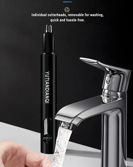 2 In 1 Electric Portable Ear And Nose Hair Trimmer Clipper 2024 Professional Painless Portable Eyebrow For Men