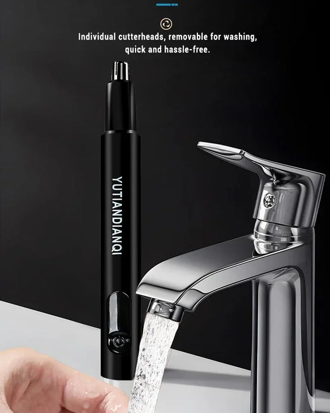 2 In 1 Electric Portable Ear And Nose Hair Trimmer Clipper 2024 Professional Painless Portable Eyebrow For Men