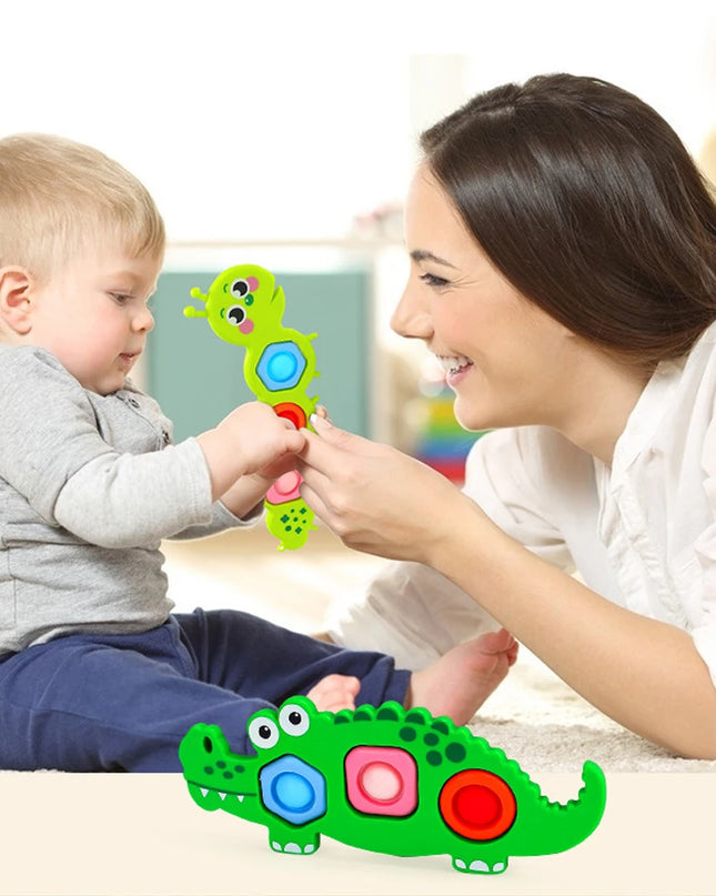 Finger Press Fidget Toys for Children Baby Sensory Finger Exercise Activity Motor Skills Educational Stress Relief Kids Toy Gift