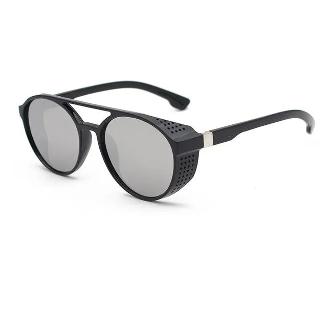 Classic Gothic Steampunk Style Sunglasses Men Women Brand Designer Retro Round Colorful Lens Vintage Sun Glasses UV400