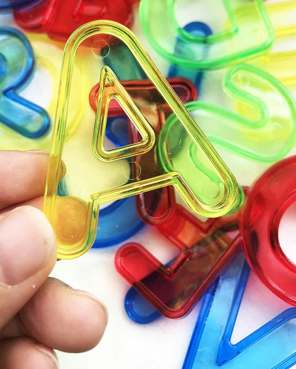 Montessori Transparent Letters And Numbers Toddler Learning Resources Educational Toys Counting And Spelling For Kids