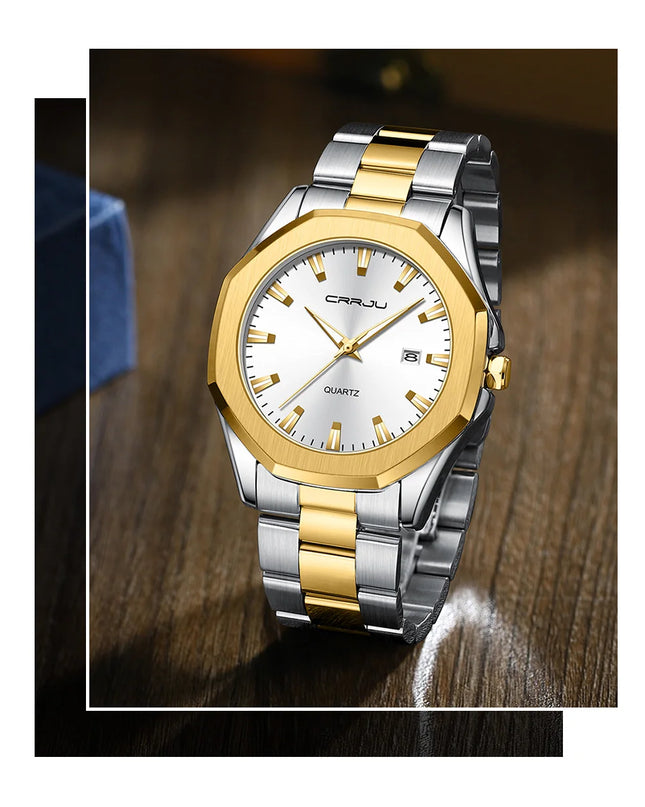 Watches for Men Classic with Date Business Dress Luxury Waterproof Luminous Mens Wrist Watch Analog Stainless Steel Men Watch