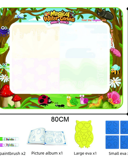 Magic Water Drawing Mat Extra Large Water Doodle Toy Set Painting Board Children Educational Toys Gift for Kids Multiple Size
