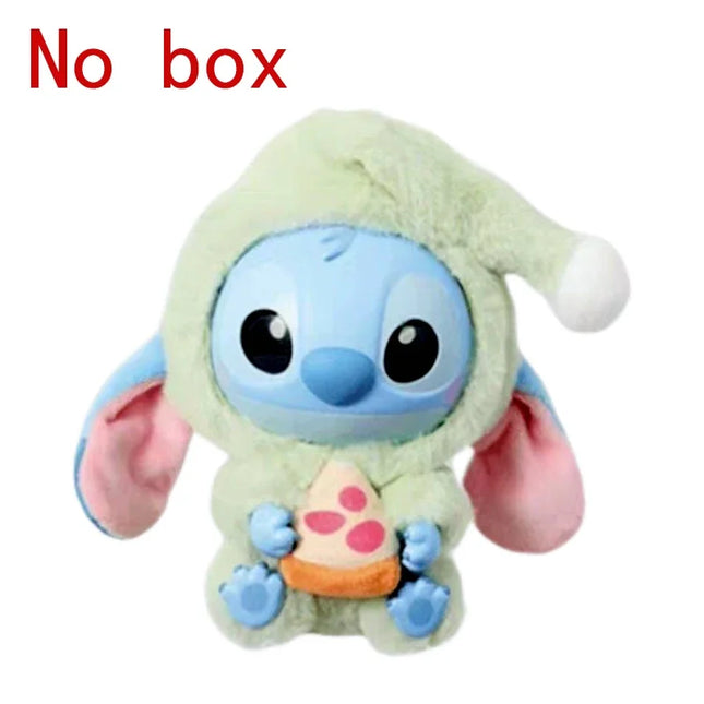 Stitch Eat Something Before Sleep Series Blind Box Plush Vinyl Toys Cute Doll Replica Mystery Box Bag Pendant Decor Gift