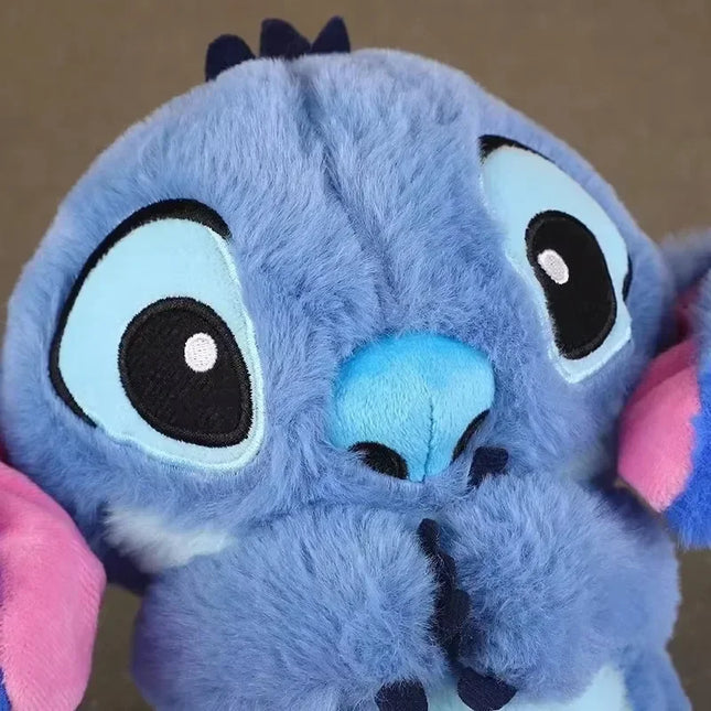 Stitch Anime Plush Doll With Lighting Music Airbag Kawaii Appease Toy Baby To Soothe Sleep Peluche For Kids Gift