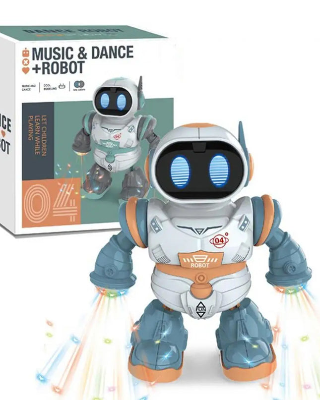 Robot Toys For Kids 360 Spinning Music Dancing Robots With Colorful Lights Toddlers Smart Interactive Electronic Toy Baby