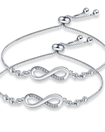 Bracelet Original 925 Silver Lucky Symbol Zircon Bracelet Luxury Jewelry For Woman Romantic Valentine's Day Jewelry Gifts