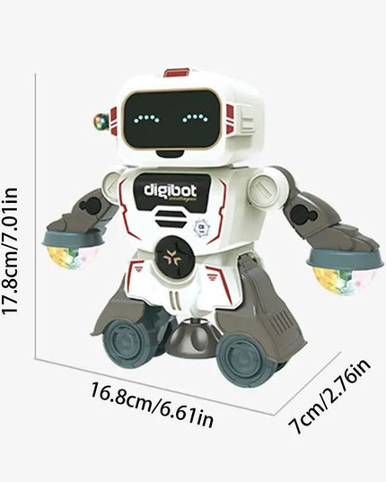 Robot Toys For Kids 360 Spinning Music Dancing Robots With Colorful Lights Toddlers Smart Interactive Electronic Toy Baby