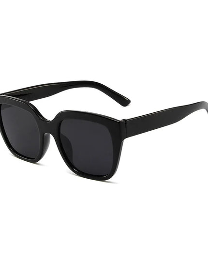 SHONEMES Square Sunglasses Vintage Men Women Shades Big Frame Outdoor UV400 Sun Glasses Black White for Female Male