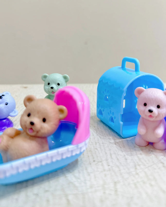 Children's Play House Toys Pet Toys Teddy Bears Pet Bathrooms Family Toys Little Girls Scene Toys Children's Gifts