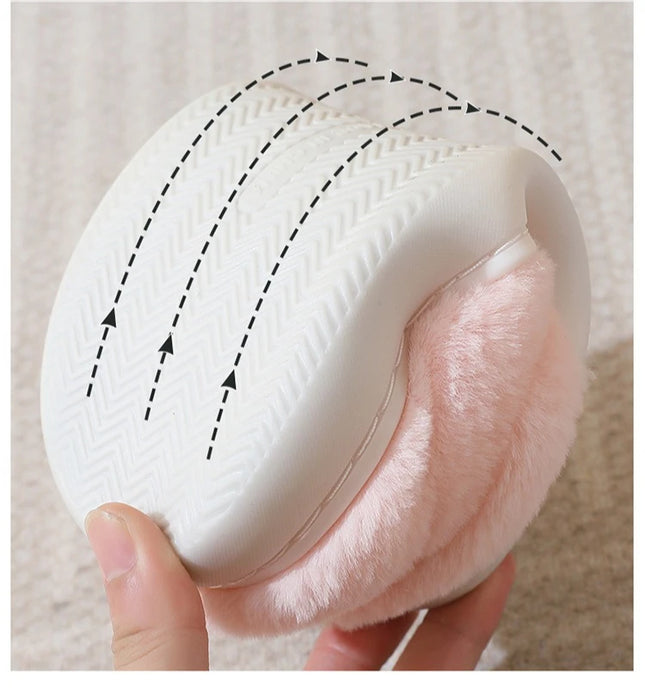 Winter Warm Slipper Women House Fuzzy Cat Cartoon Fur Plush Indoor Lazy Female Thermal Home Shoe Furry Funny Flat flip flop