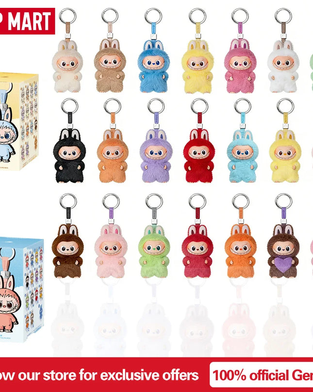 POP MART The Monsters Labubu V4 Pin for Love Series Mystery Blind Box Vinyl Face Plush Doll Pendant Keychain Toy Christmas Gifts