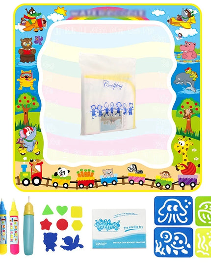 Magic Water Drawing Mat Coloring Doodle Mat with Magic Pens Educational Toys  Painting Board Montessori Toys for Kids Gifts