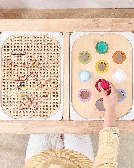 Montessori Sensory Tray Board Game,Early Educational Toys for Children Fine Motor skill Training Toys Sort Sensory Baby Toy Gift