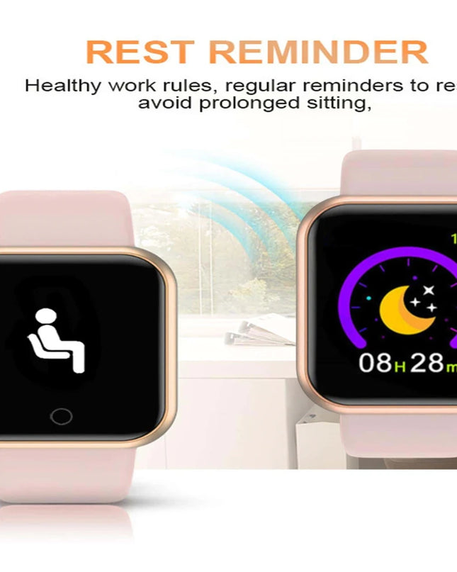 Smartwatch Men Women Wristwatches Smart Watch Message Fitness Monitor Bracelet Birthday Gift Electronic Clock For Android IOS