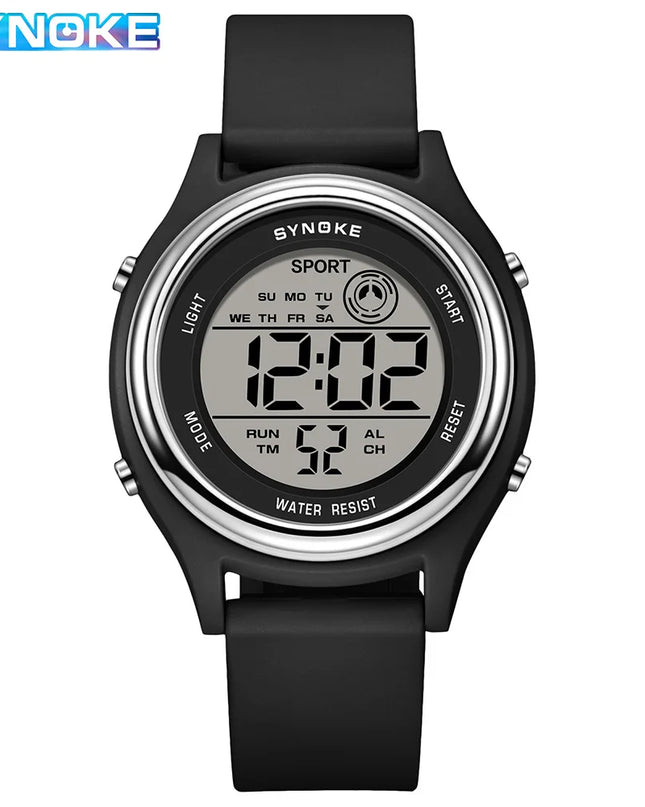 SYNOKE Colorful Children Seven Lights Watches Sport Students Digital Watch For Kids Waterproof Electronic Watch Shock Resist