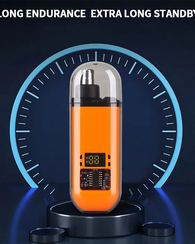 2 In 1 Electric Portable Ear And Nose Hair Trimmer Clipper 2024 Professional Painless Portable Eyebrow For Men