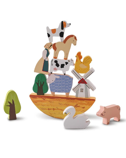 Montessori Game 1Set Of Farm Simulated Wooden Children's Toys Educational Toy Baby Room Decoration Desktop Furnishings Baby Gift