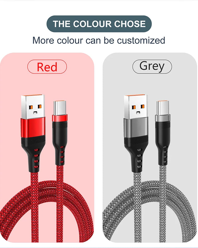 USB TYPE C Fast Charge Cable Android Micro USB line USB to LIGHTNING Extend Charging Cable for iPhone 14 Xiaomi OnePlus Samsung
