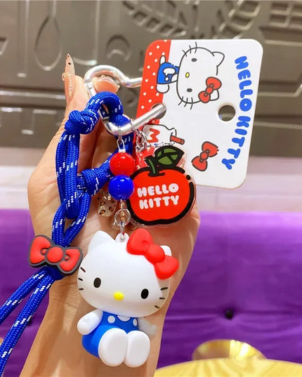 New Hello Kitty Creative Keychain Backpack Pendant Car Interior Couple Accessories Cartoon Decoration Children's Birthday Gift