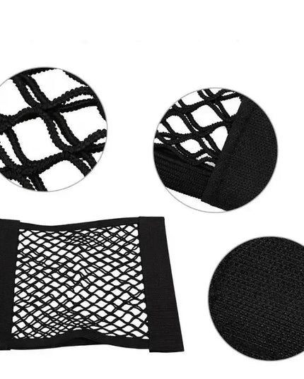 Universal Car Mesh Bag Storage Net Car Storage Bag Double Mesh Trunk Storage Net Car Built-in Storage Bag Car Trunk Storage Net