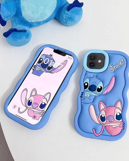 Silicone Wave Stitch Soft Cover Case For iPhone 16 15 14 13 12 11 Pro Plus mini Max Xs XR 6 7 8 SE