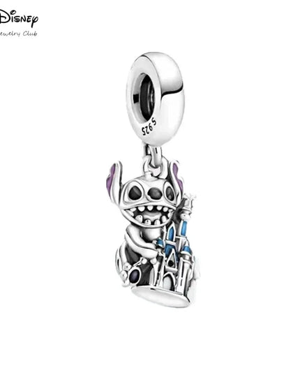 MINISO Cartoon NEW DIY  Lilo & Stitch Angel Charm Bead Hot Sale Fashion Women Jewelry Fit  Europeans  2025