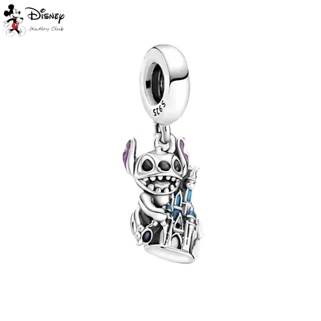 MINISO Cartoon NEW DIY  Lilo & Stitch Angel Charm Bead Hot Sale Fashion Women Jewelry Fit  Europeans  2025