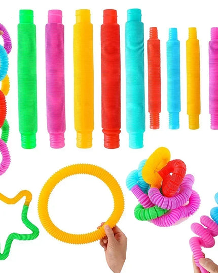 8 16 24 32 Pcs Pop Tubes Sensory Toys UrChoice Fine Motor Skills & Learning for Toddlers Fidget Toys and Party Favors for Kids
