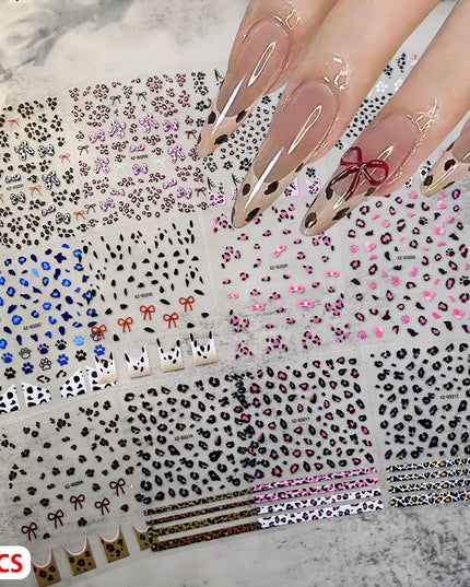 12sheet Cartoon Stitch Angel Nail Stickers Set Multiple Action Kawaii Stitch Nail Art Decals Adhesive Kids Manicure Decorations