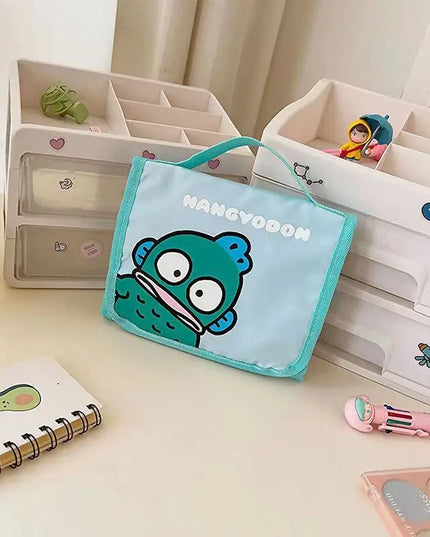 Cute Portable Travel Wash Up Storage Bag Girls Gifts Hello Kitty Kuromi Stitch KT Cat Cartoon Cosmetic Bag For Girl Kawaii Gifts